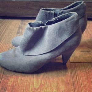 Grey ankle boots